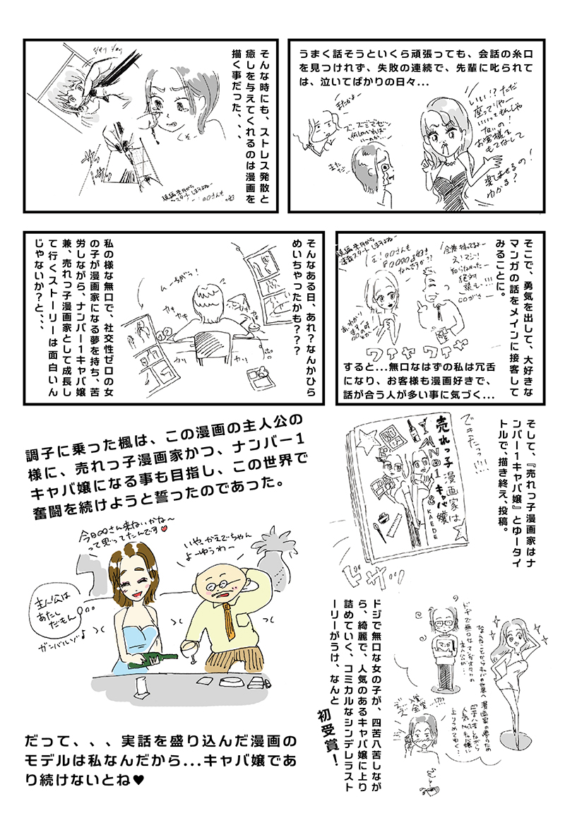 Vol.33　「夢みるキャバ嬢」シリーズ　その15 「漫画家になる夢を持つキャバ嬢」 - 344