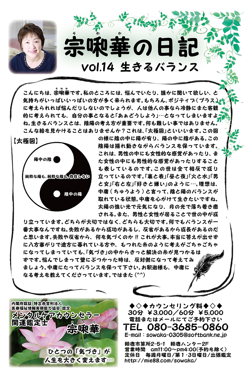 Vol.14　生きるバランス - 464